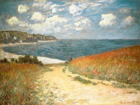 Path Through the Corn at Pourville, c.1882 - Claude Monet Paintings